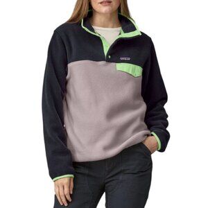 Patagonia Women's Synchilla Snap-T Fleece Pullover Echo Purple, New With Tag